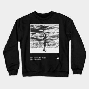 Ease Your Feet in the Sea || 90s Artwork Faded Retro Crewneck Sweatshirt